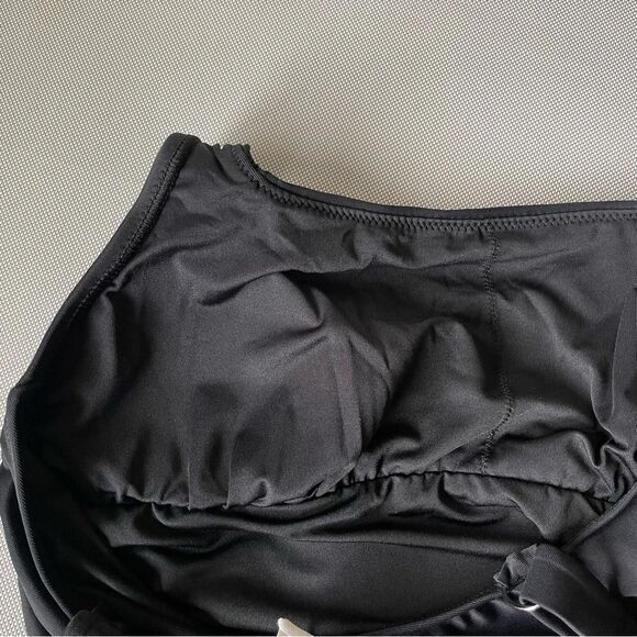 Cupshe NWT Black One Piece Bathing Suit Women’s Size Medium M - Picture 4 of 8